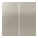 Клавиши для выключателя/переключателя двухклавишного, S70 Metal (никель)