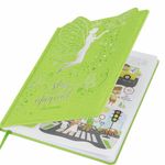 Дневник 1-4 класс 48 л., кожзам (твердая с поролоном), фигурный край, ЮНЛАНДИЯ, "Фея", 106932