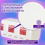 Полотенца бумажные 200 штук, LAIMA (H3) PREMIUM, 2-слойные, белые, КОМПЛЕКТ 15 пачек, 23×23, V-сложение.
