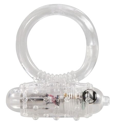 Прозрачное эрекционное виброкольцо Vibro Ring Clear