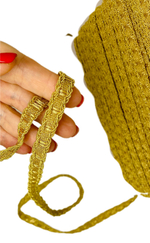 Тесьма метал. 11мм (золото) Греция. 1м