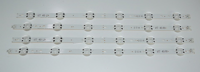 49" V17 ART3 2862 Rev0.2 1 49" V17 ART3 2863 Rev0.2 1 LED-подсветка для LG 49LJ622V (комплект 4шт.)
