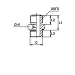 Штуцер FH D06 ORFS 9/16 - BSP 1/8