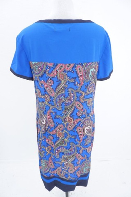 Платье AScool голубое "с узорами" 46 размер, новое