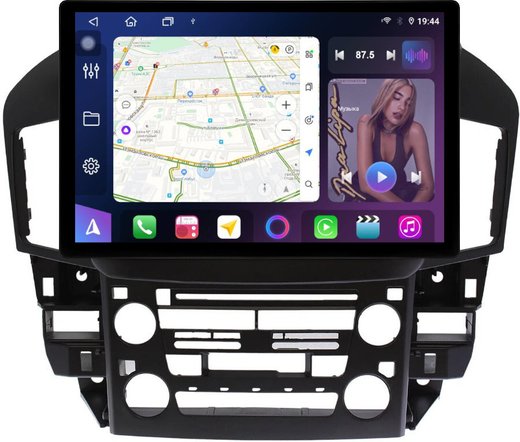 Магнитола для Lexus RX300 U10, Toyota Harrier 1 1997-2003 (взамен монохрома) - FarCar BX877 монитор 13" 2K QLED на Android 13, TS10, 6+128, CarPlay, 4G SIM-слот