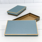 Коробка Ювелирная 24х14х4 см Набор 2 шт (Синий)