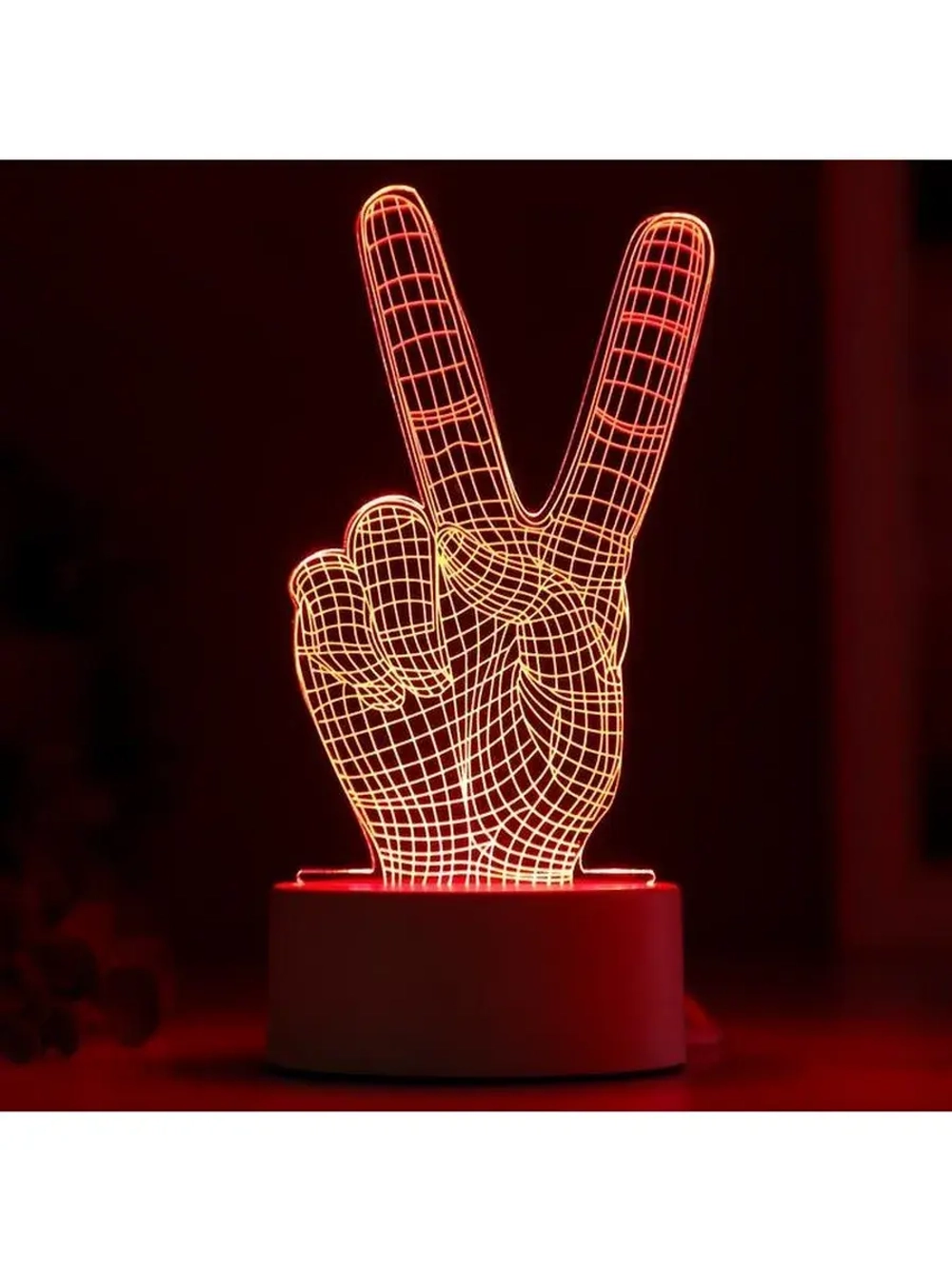 Светильник «Победа» LED RGB от сети 9.5×10×19 см RISALUX