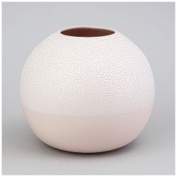 ВАЗА КОЛЛЕКЦИЯ "ЖЕМЧУЖИНА" 18*18*16СМ ЦВЕТ: ПУДРОВЫЙ