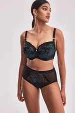 Роскошный бюстгальтер с чашками на тонком поролоне Moon (Размер: 80F) (Цвет: черный)