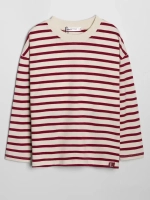 Костюм для девочки в полоску с леггинсами