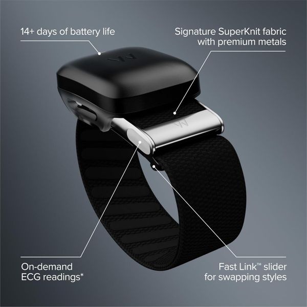 Фитнес-браслет Whoop 5.0 Life + 12 месяцев подписки, Черный | Black
