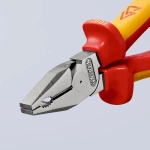 Плоскогубцы комбинированные особой мощности хромированные 180 мм Knipex 02 06 180