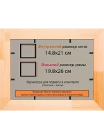 Рамка для постера и фотографий 14,8x21