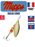 Блесна для рыбалки вращающаяся AGLIA LONG 2, Black