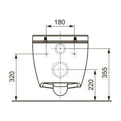 Унитаз TECEone без функции биде