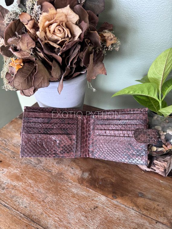 Бифолд кошелек из кожи питона WA-255