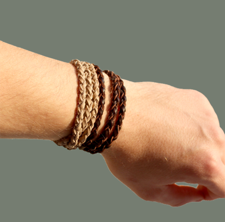 Браслет-шнурок, кожа