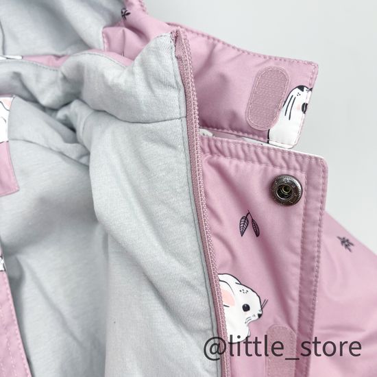 Комбинезон зимний "Маленькие кролики" орхидея