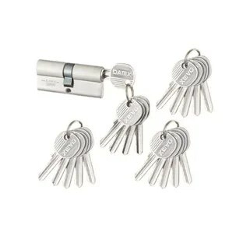 Цилиндровый механизм DAMX N70 SN ключ/ключ (матовый никель)  Арт.12862