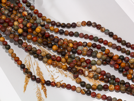 Нить бусин из яшмы 6,5мм