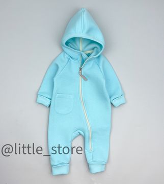 Комбинезон "Simple" из футера с начесом, Ментол