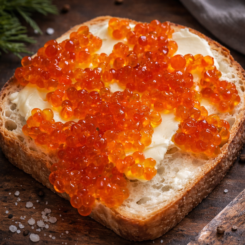 Икра кижуча премиум-качества, 250 гр