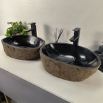 Раковина из речного камня ПАРА! RS-64966 50*33*15 0865