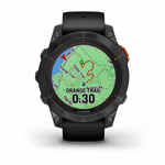 Умные часы Garmin Fenix 7 Pro Solar Edition серый с черным ремешком