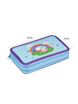 Пенал 2 отделения, 190х110 ArtSpace (Rainbow), ткань