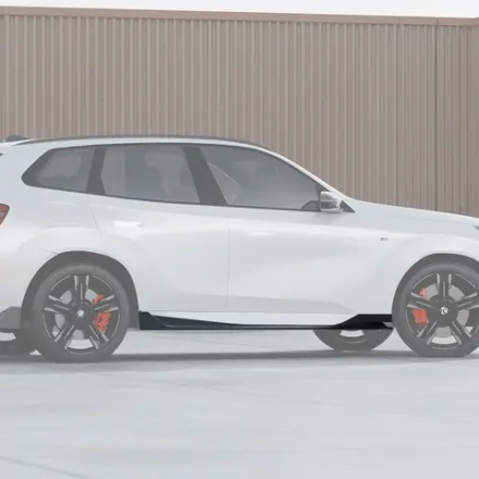 Карбоновые боковые юбки Sooqoo для BMW X3 G45 2025 БМВ аэродинамический тюнинг