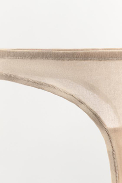 ZARA МЯГКИЕ ТРУСЫ-ТАНГА, ЦВЕТ РОЗОВОГО ДЕРЕВА