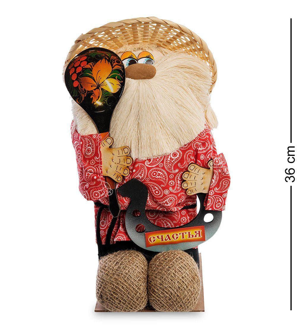 DO-061 Домовой-копилка с ложкой и подковой