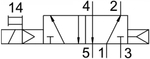 MN1H-5/2-D-2-C Распределитель с электроуправлением