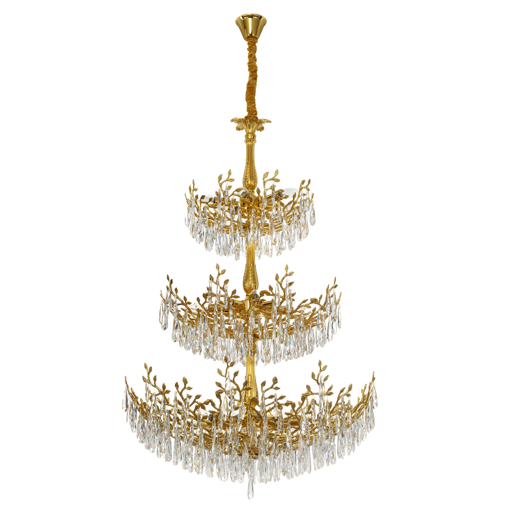 Citilux RITZ CL310262 Люстра хрустальная подвесная Золото