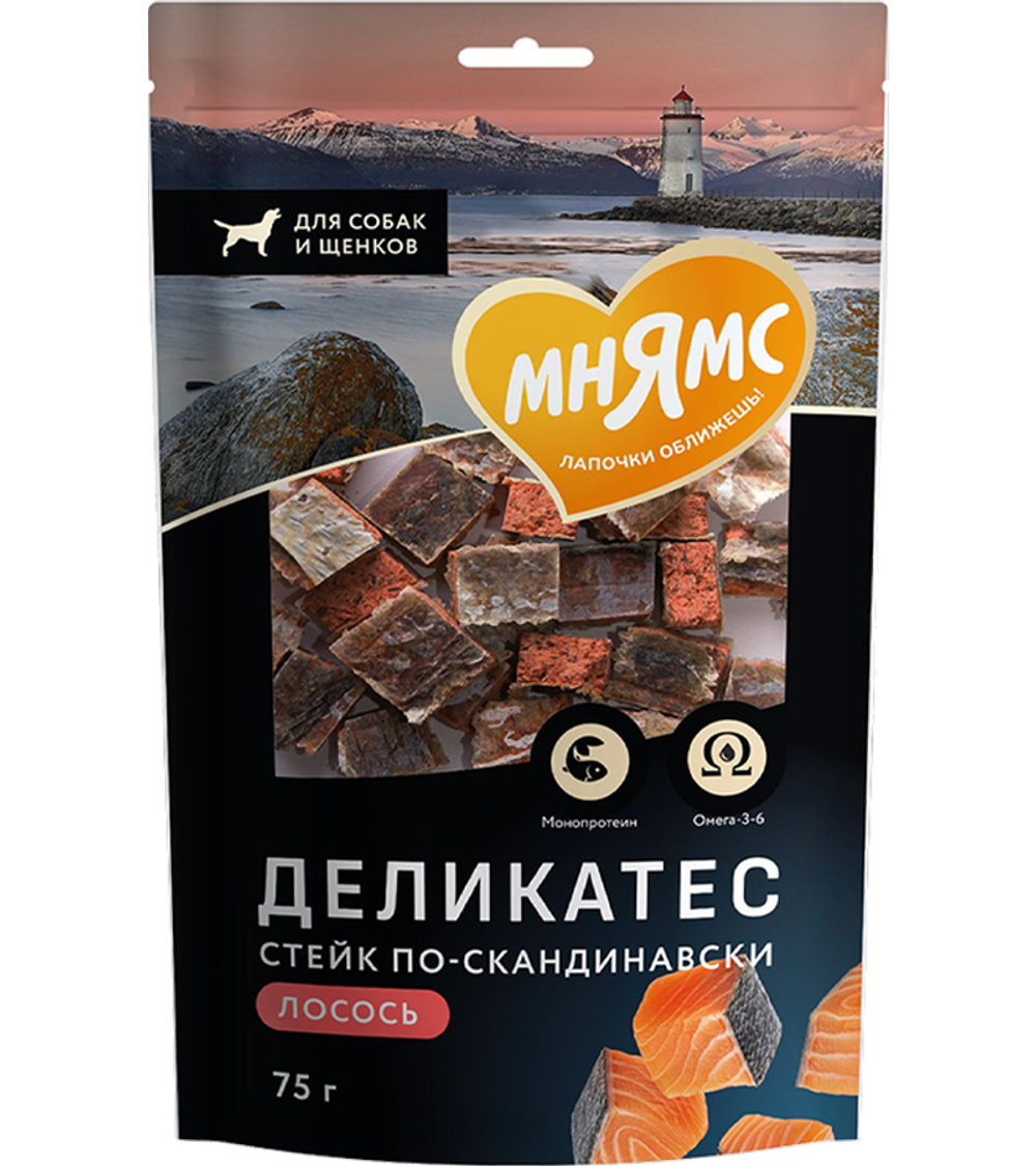 Мнямс Лакомство для собак "Стейк по-скандинавски" 75гр.