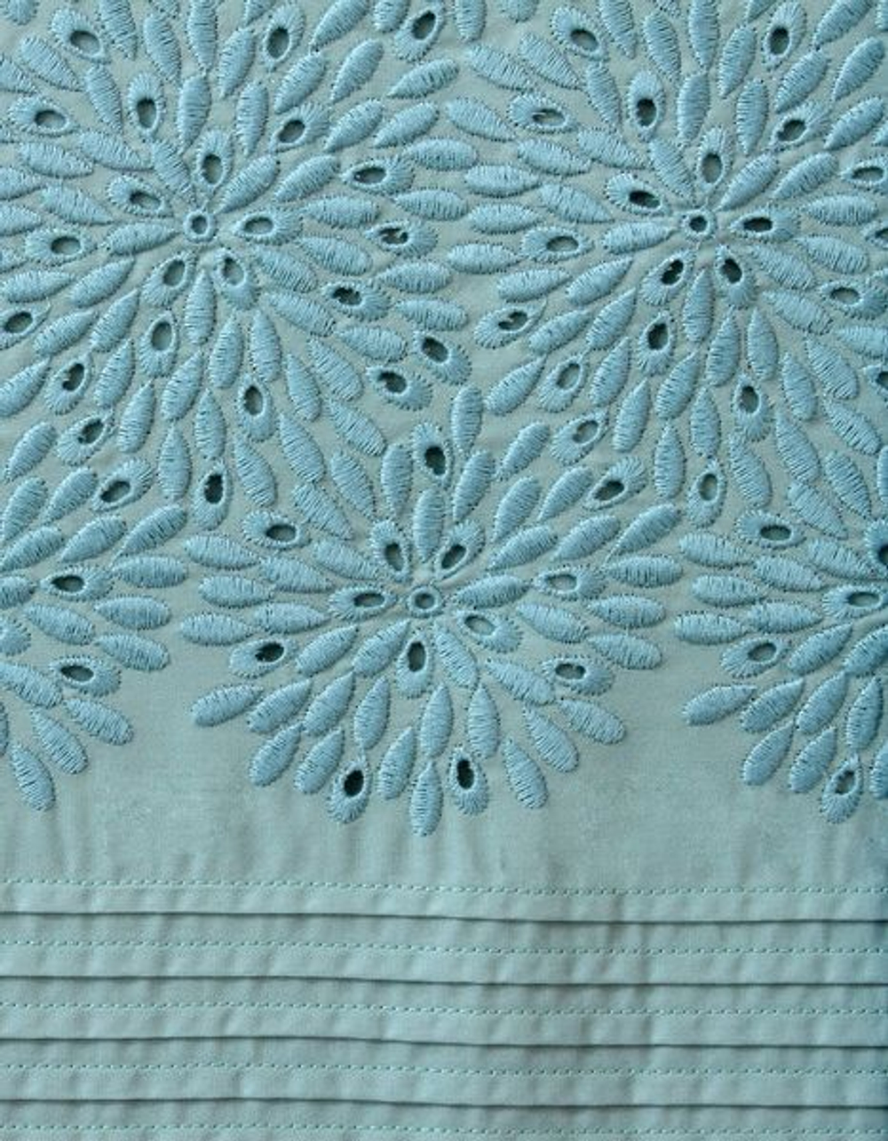 Постельное белье 2 спальное евро Bovi Флер голубое