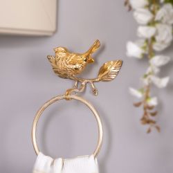 Держатель для полотенец Терра Лавли Айвори Мраморное золото