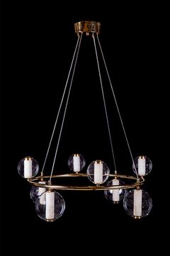 Подвесная люстра LED 60W 4000К LE7703/8 Gold золото Aurore Leon