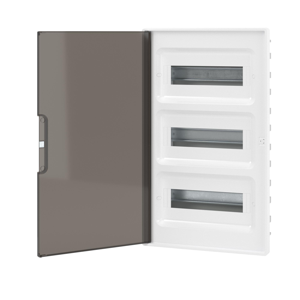 Щит распределительный 36 мод встраиваемый для полых стен FRAME, белый, с тониров. дверцей, с 4 шинами PEN DKC