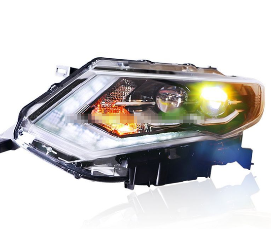 Передние фары Ниссан Х-трейл Т32 2018-2020 V7 type [Комплект Л+П; Светодиодные ходовые огни; FULL LED; электрокорректор]