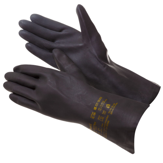 Перчатки из латекса и неопрена HD27Neo цв.черный р.10/ХL