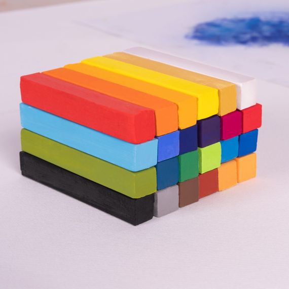 Box 24 soft pastel sticks MILAN Art