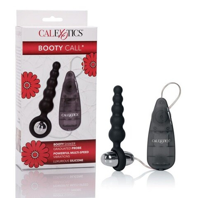 Небольшой силиконовый стимулятор Booty Shaker (Цвет: черный)