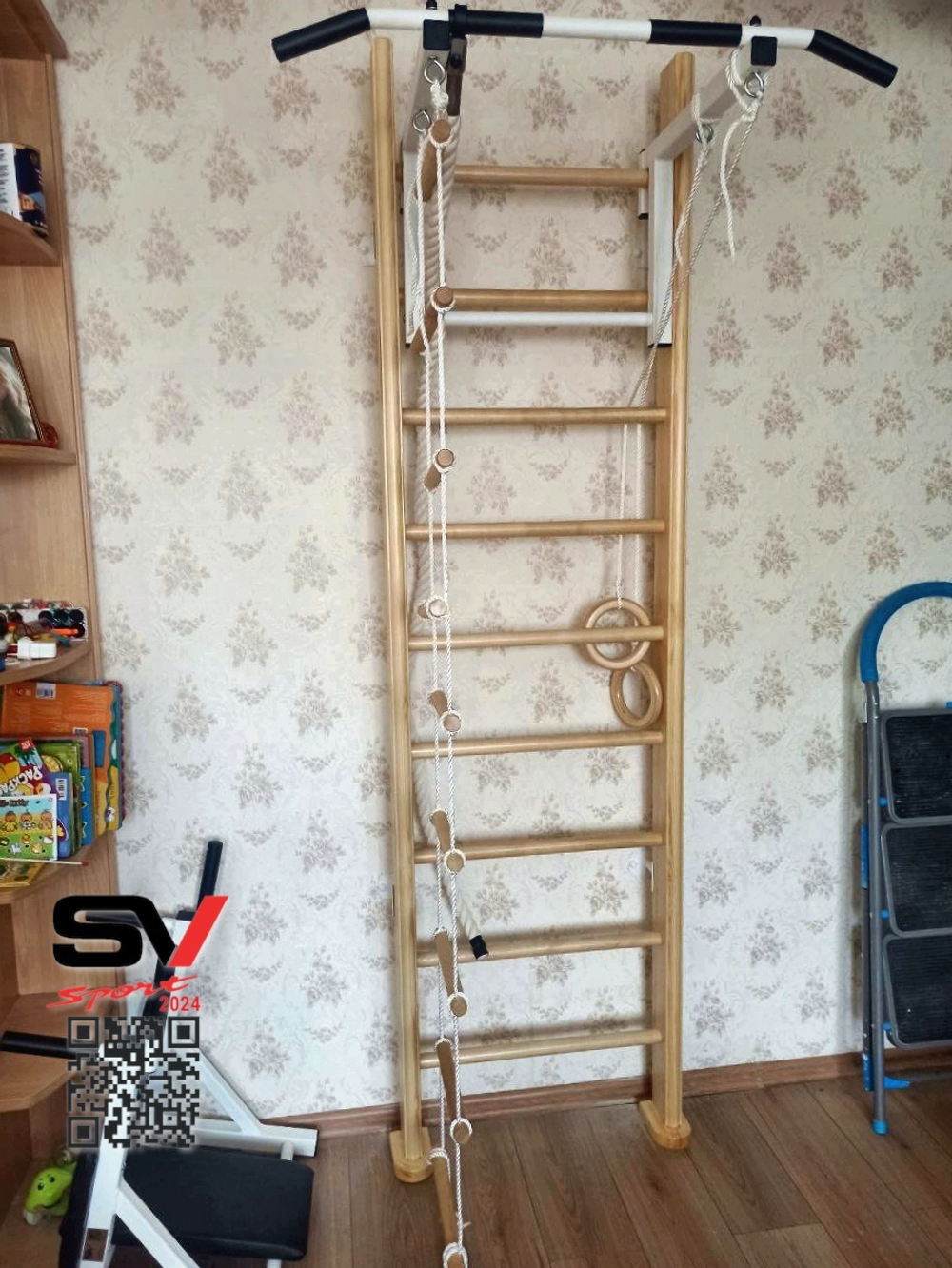 Монтаж шведской стенки Sv Sport в пеноблочные, газоблочные стены