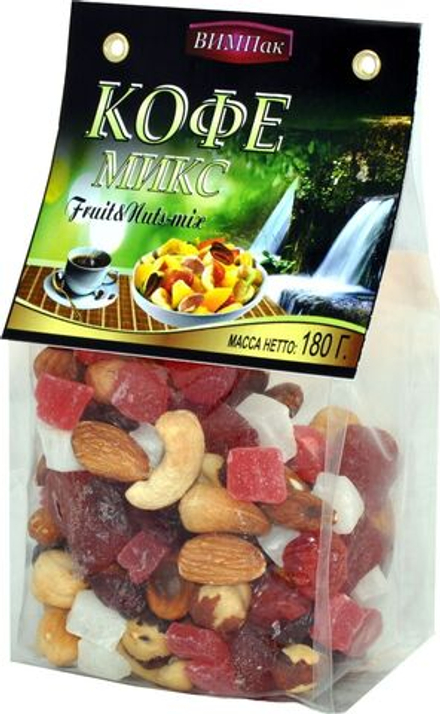 Смесь орехов и цукатов "Кофе микс" Вимпак  500 гр