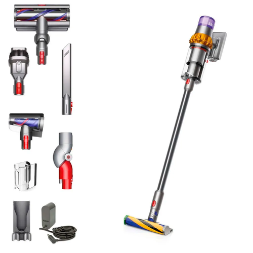 Беспроводной вертикальный пылесос Dyson V15 Detect Absolute (SV47), Yellow / Nickel (Желтый / Никель)