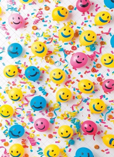 Шарики улыбки №2 - фон неопреновый