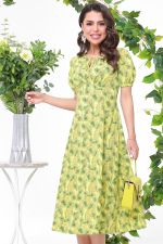 Желтое платье миди DStrend (Акция)