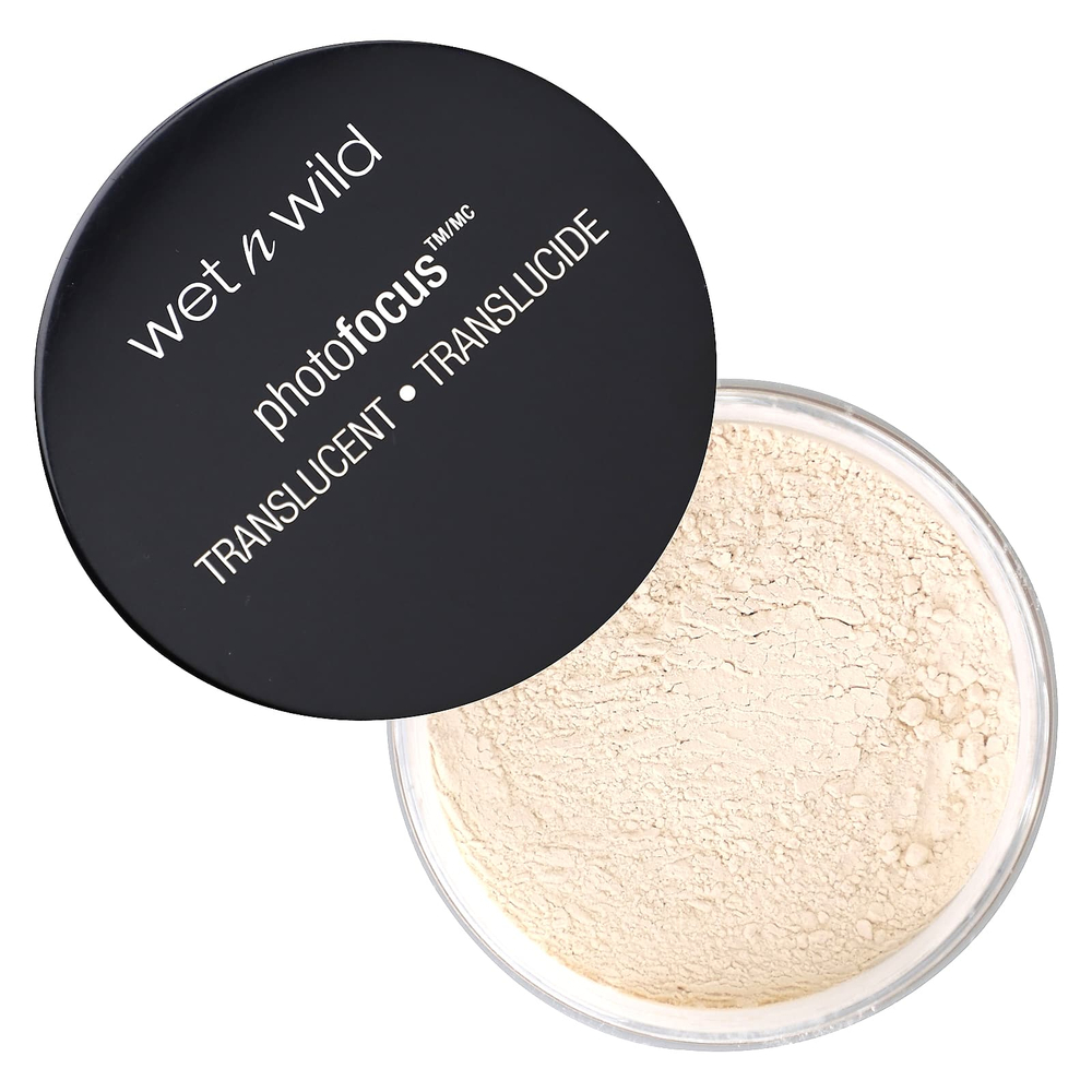wet n wild, PhotoFocus™, рассыпчатая фиксирующая пудра, оттенок 520B полупрозрачный, 20 г (0,70 унции)