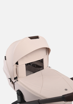 Peppy Коляска детская Monaco thermo 2 в 1 Beige (бежевый), рама серо-коричневая